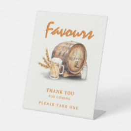 ビールおむつベビーシャワーお願い 台座サイン