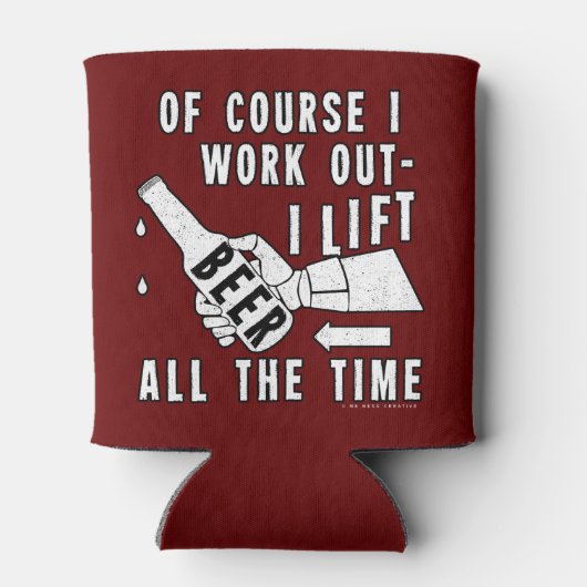 ビールおもしろいが赤をテーマにユーモアを解く 缶クーラー (裏面)