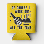 ビールおもしろいが軽い泡でユーモアを解く 缶クーラー (正面)