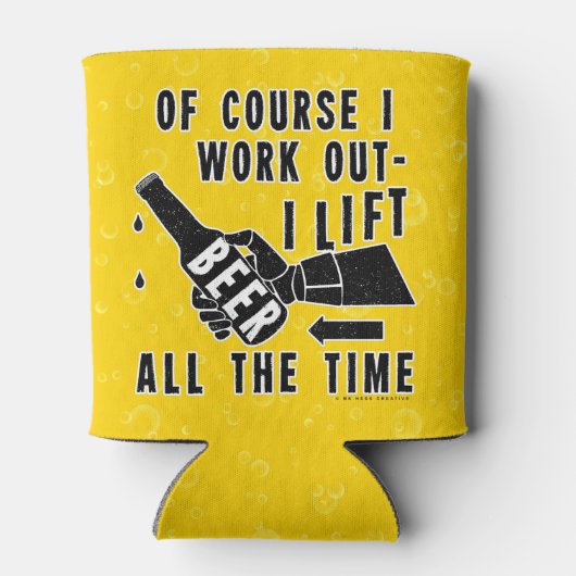 ビールおもしろいが軽い泡でユーモアを解く 缶クーラー (裏面)