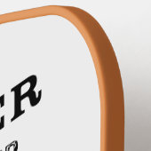 ビールおもしろいことわざビール名パーソナライズされた ピックルボールラケット (左詳細)