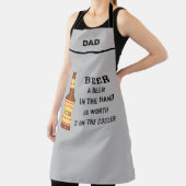 ビールおもしろいことわざビール名パーソナライズ エプロン (インサイチュ)