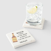 ビールおもしろいことわざビール2インチクールの値 ストーンコースター (横)