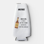 ビールおもしろいことわざビール2インチクールの値 ボトルクーラー (正面)