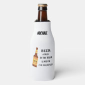 ビールおもしろいことわざビール2インチクールの値 ボトルクーラー (ボトル正面)