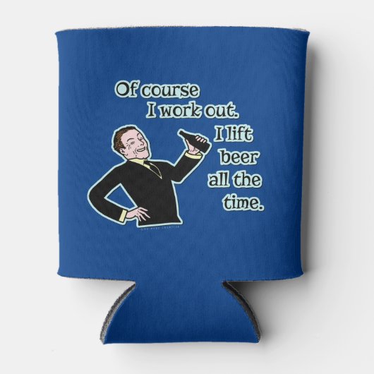 ビールおもしろいでユーモアを解く 缶クーラー (正面)