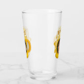 ビールおもしろいでユーモアを飲む |フォトカスタムバー タンブラーグラス (左)