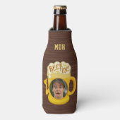 ビールおもしろいでユーモアを飲む |写真パーソナライズされた ボトルクーラー (ボトル正面)
