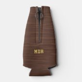 ビールおもしろいでユーモアを飲む |写真パーソナライズされた ボトルクーラー (裏面)