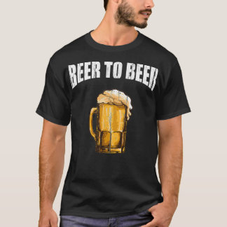 ビールおもしろいとビールの飲みパン Tシャツ