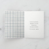 ビールおもしろいのクリスマスを締めくくるブルーの素敵な時間 シーズンカード (内部)