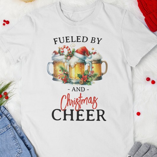 ビールおもしろいのクリスマス休暇で盛り上がる Tシャツ