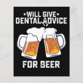 ビールおもしろいの与えウィル歯科アドバイス チラシ (正面)