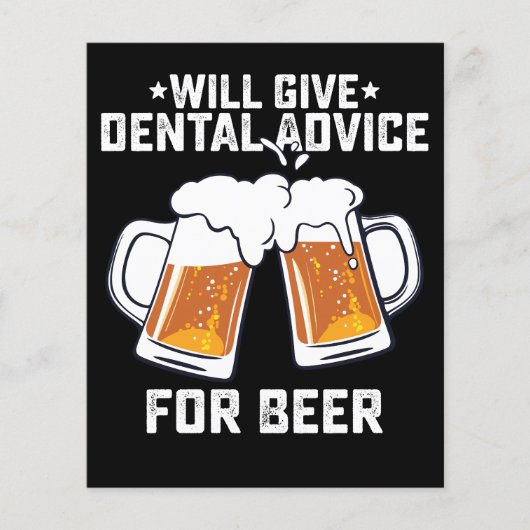 ビールおもしろいの与えウィル歯科アドバイス チラシ (正面)