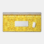 ビールおもしろいの写真イメージ デスクマット (キーボード&マウス)