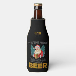 ビールおもしろいの名前がクリスマスに素敵な時期 ボトルクーラー
