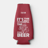 ビールおもしろいの名前がクリスマスに素敵な時期 ボトルクーラー (正面)