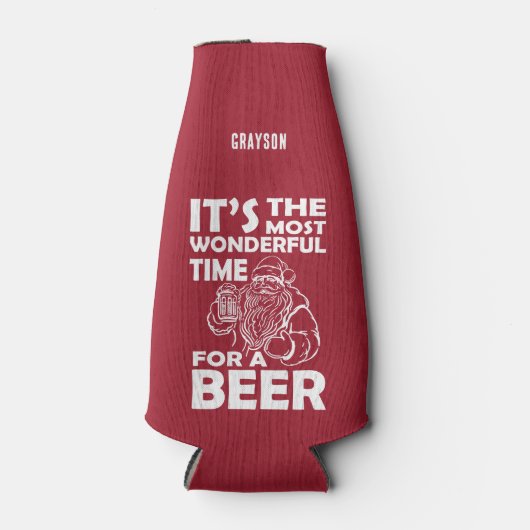 ビールおもしろいの名前がクリスマスに素敵な時期 ボトルクーラー (正面)