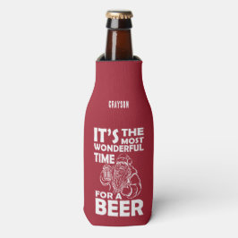 ビールおもしろいの名前がクリスマスに素敵な時期 ボトルクーラー