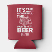 ビールおもしろいの名前を知るクリスマスの素敵な時間Ca 缶クーラー (裏面)