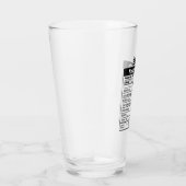 ビールおもしろいの栄養の事実 タンブラーグラス (右)