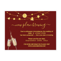 ビールおもしろいの結婚延期のお知らせ