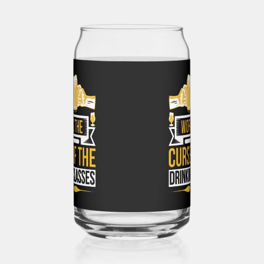 ビールおもしろいの酒に酔う ガラス缶 (左)