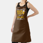 ビールおもしろいの飲み込み口のグリリング語アート エプロン (インサイチュ)