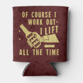 ビールおもしろいはブラウンの強い泡でユーモアを解く 缶クーラー (正面)