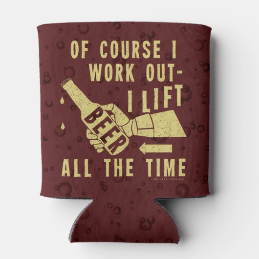 ビールおもしろいはブラウンの強い泡でユーモアを解く 缶クーラー (裏面)