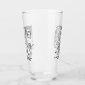 ビールおもしろいをテーマにしたマンガが2つ。 タンブラーグラス (左)