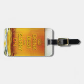 ビールおもしろいを飲み運る ラゲッジタグ (正面横)