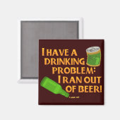 ビールおもしろいを飲む マグネット (正面/裏面)