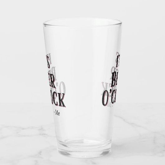 ビールおもしろいオークロック引用文タイポグラフィビール タンブラーグラス (右)