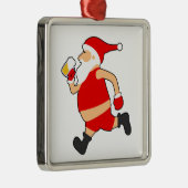 ビールおもしろいサンタ メタルオーナメント (右)