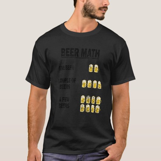 ビールおもしろいマスTシャツ Tシャツ (正面)