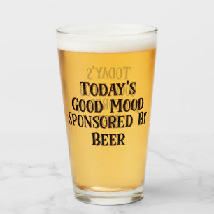 ビールおもしろい主催の今日の良い気分 タンブラーグラス