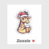 ビールおもしろい付きクリスマスキリン漫画 シール (シート)