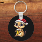 ビールおもしろい付きクリスマスメルカット漫画 キーホルダー (正面)