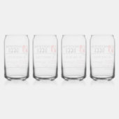 ビールおもしろい処方パーソナライズされた名ビール ガラス缶 (裏面)