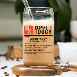 ビールおもしろい処方家族懇親会カスタム文字 ガラス缶