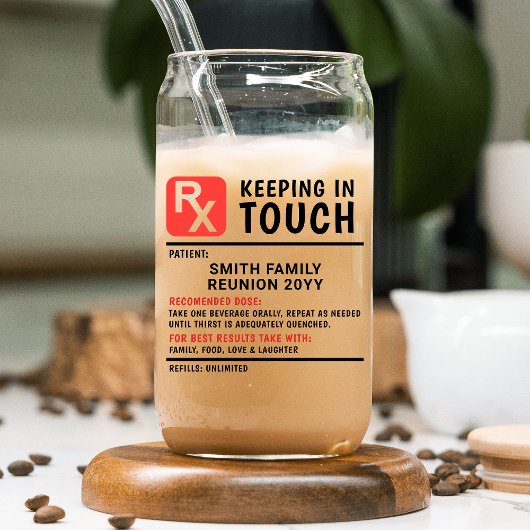 ビールおもしろい処方家族懇親会カスタム文字 ガラス缶