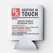 ビールおもしろい処方家族懇親会カスタム文字 缶クーラー (裏面)