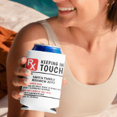 ビールおもしろい処方家族懇親会カスタム文字 缶クーラー