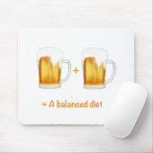 ビールおもしろい好きのギフト – カスタマイズ缶 マウスパッド (マウス)