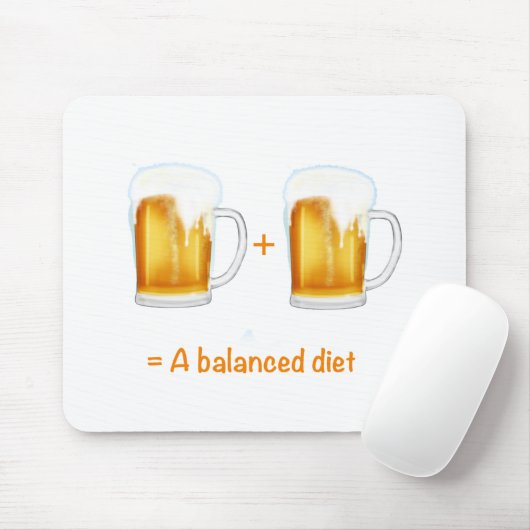 ビールおもしろい好きのギフト – カスタマイズ缶 マウスパッド (マウス)