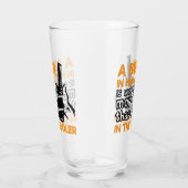 ビールおもしろい好きの言葉art glass タンブラーグラス (右)