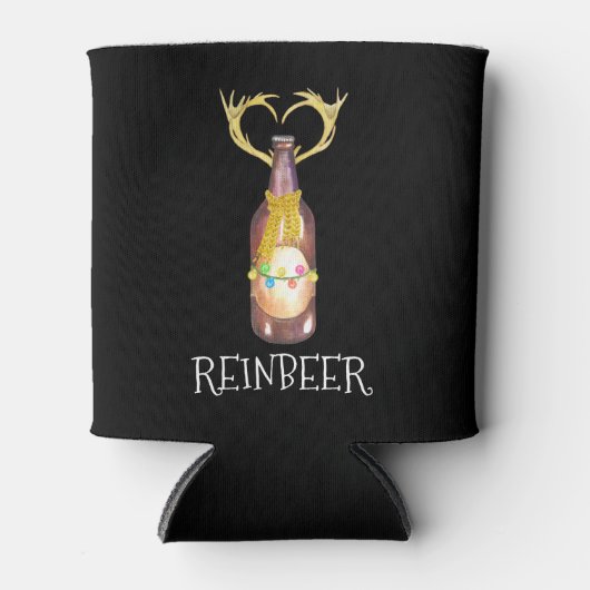 ビールおもしろい好きクリスマスを再燃 缶クーラー (正面)