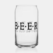 ビールおもしろい定義ワードアート ガラス缶 (正面)