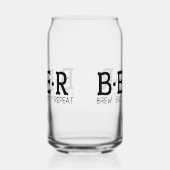 ビールおもしろい定義ワードアート ガラス缶 (左)